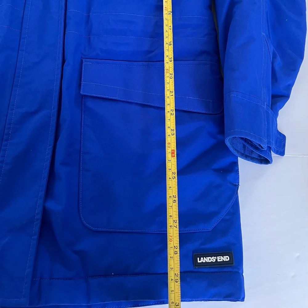 Lands End Women’s Squall Fleece Lined Winter Coat Blue Size Medium Petite 10/12 - Picture 7 of 12